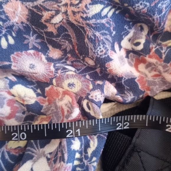 Jolt NWT Floral Flowy Shirred Drawstring Keyhole Neck Boho Long Sleeve Dress XL - Picture 8 of 8